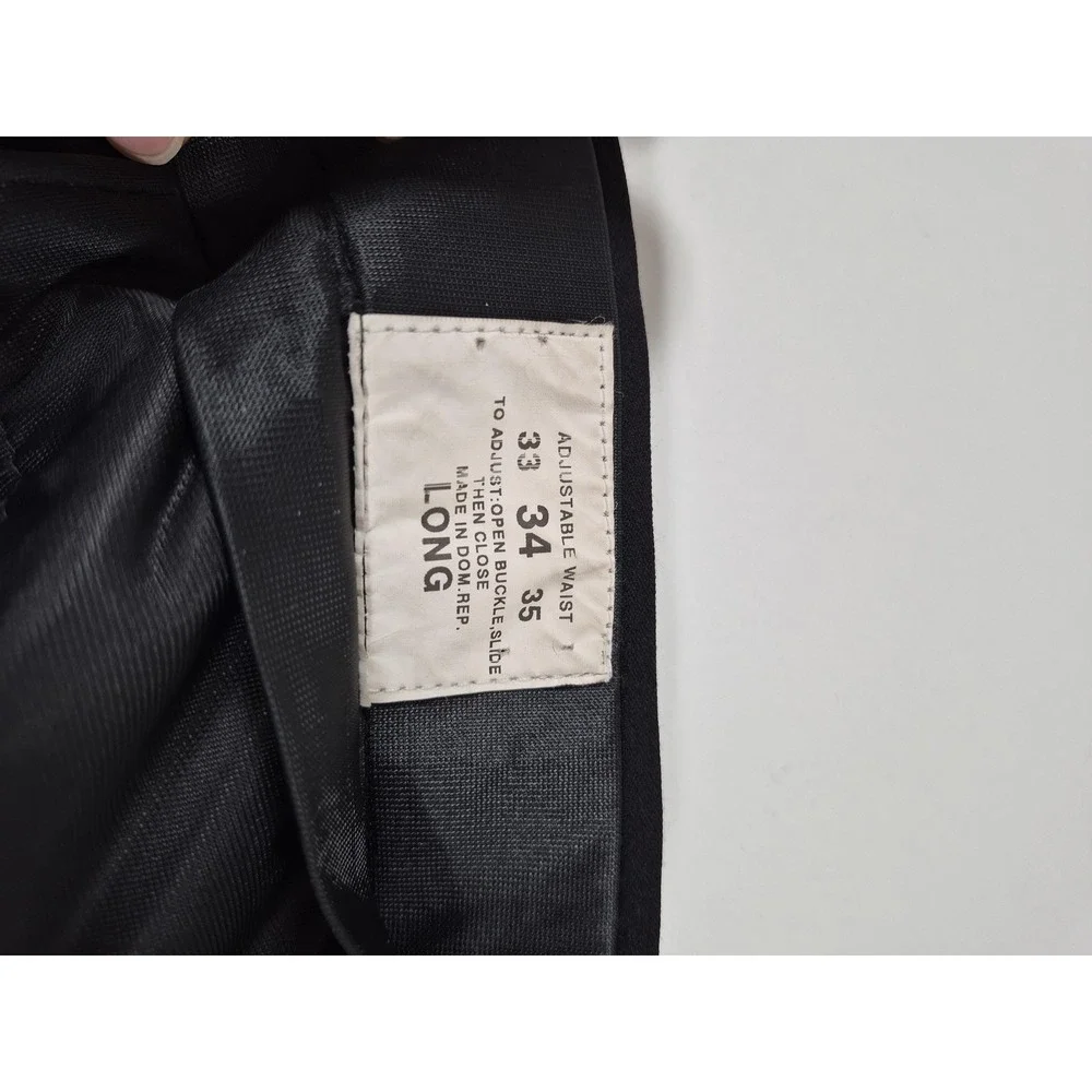 Loro Piana Formal Knight Suit Pants Mens 34x36 Black Wool Tuxedo Pleated